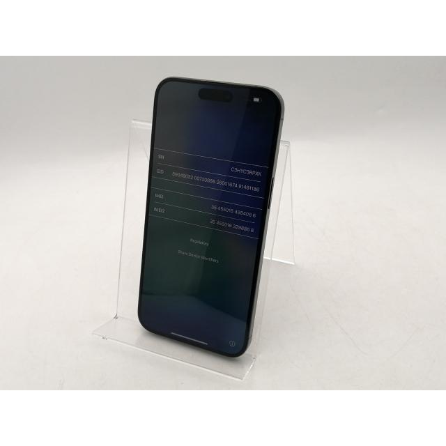 【中古】Apple 国内版 【SIMフリー】 iPhone 15 Pro Max 1TB ブラックチタニウム MU6Y3J/A【秋葉本店】保証期間１ヶ月【ランクA】の画像