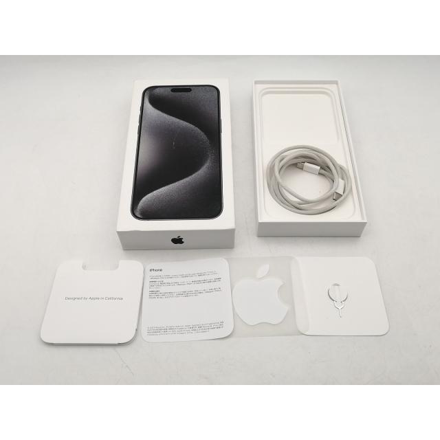 【中古】Apple 国内版 【SIMフリー】 iPhone 15 Pro Max 1TB ブラックチタニウム MU6Y3J/A【秋葉本店】保証期間１ヶ月【ランクA】の画像