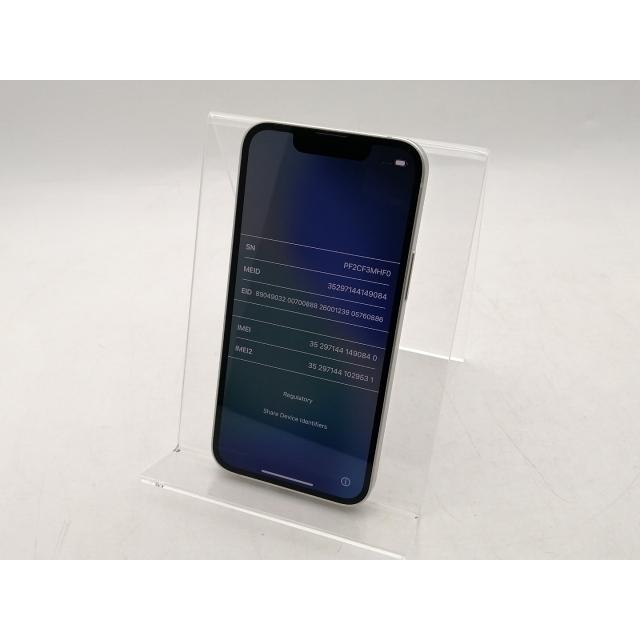 【中古】Apple 国内版 【SIMフリー】 iPhone 13 mini 128GB スターライト MLJE3J/A【千葉】保証期間１ヶ月【ランクA】の画像