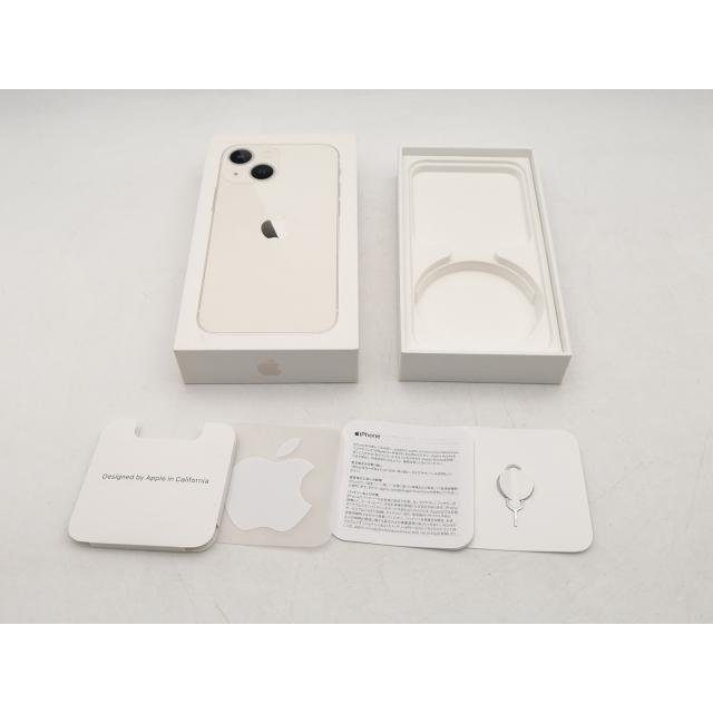 【中古】Apple 国内版 【SIMフリー】 iPhone 13 mini 128GB スターライト MLJE3J/A【千葉】保証期間１ヶ月【ランクA】の画像