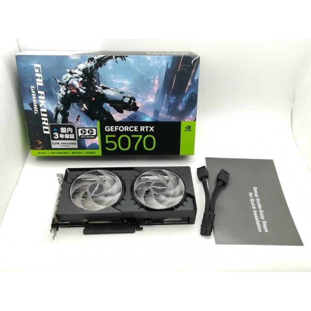 中古】玄人志向 GALAKURO GAMING GG-RTX5070-E12GB/OC/DF RTX5070/12GB