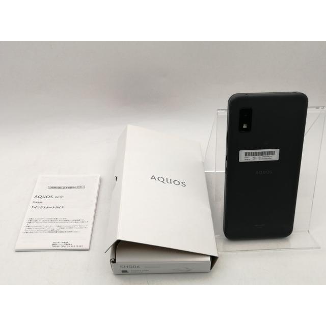 中古】SHARP au 【SIMフリー】 AQUOS wish チャコール 4GB 64GB SHG06