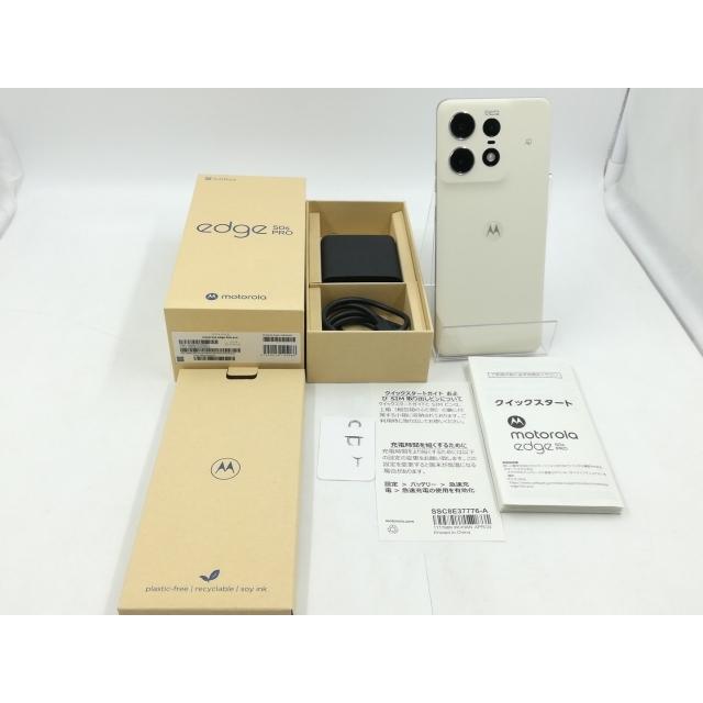 中古】MOTOROLA SoftBank 【SIMフリー】 motorola edge 50s pro バニラ