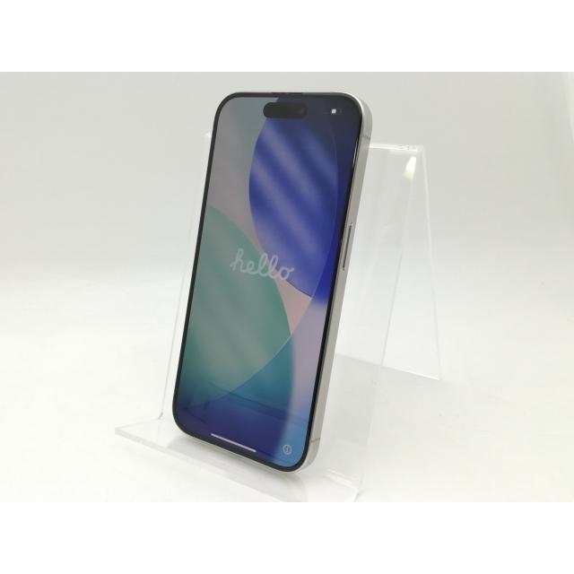 【中古】Apple 国内版 【SIMフリー】 iPhone 15 Pro 256GB ホワイトチタニウム MTUD3J/A【千葉】保証期間１ヶ月【ランクA】の画像