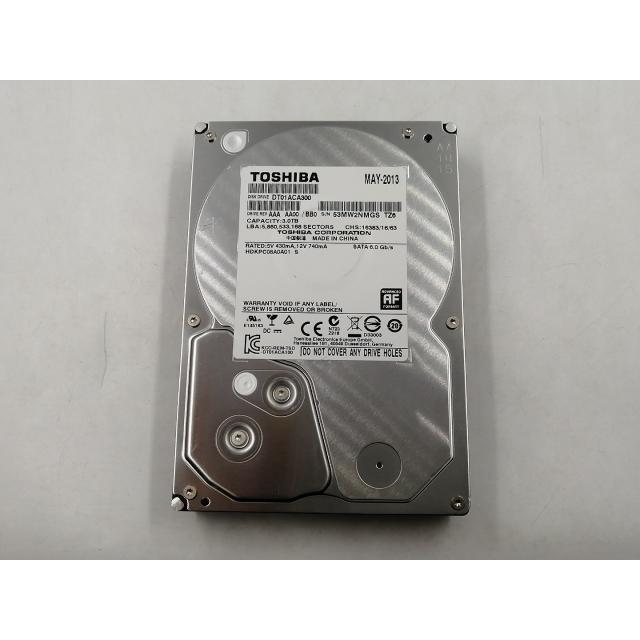 中古】TOSHIBA DT01ACA300 3TB/7200rpm/64MB/6Gbps【千葉】保証期間1