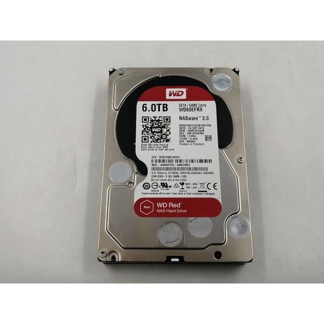 中古】W.D. WD60EFRX WD Red 6TB/5400rpm/64MB/6Gbps【千葉】保証期間 【新品・未開封】WD Red 6TB WD60EFRX