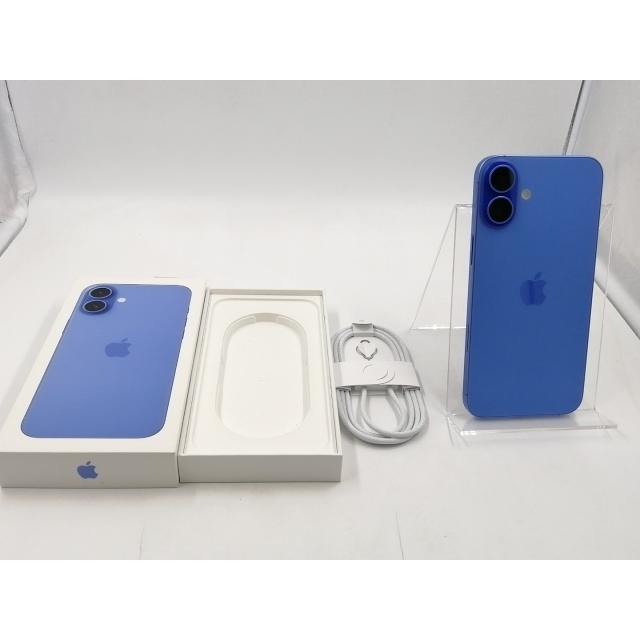 【中古】Apple 国内版 【SIMフリー】 iPhone 16 Plus 128GB ウルトラマリン MXVE3J/A【千葉】保証期間１ヶ月【ランクB】の画像