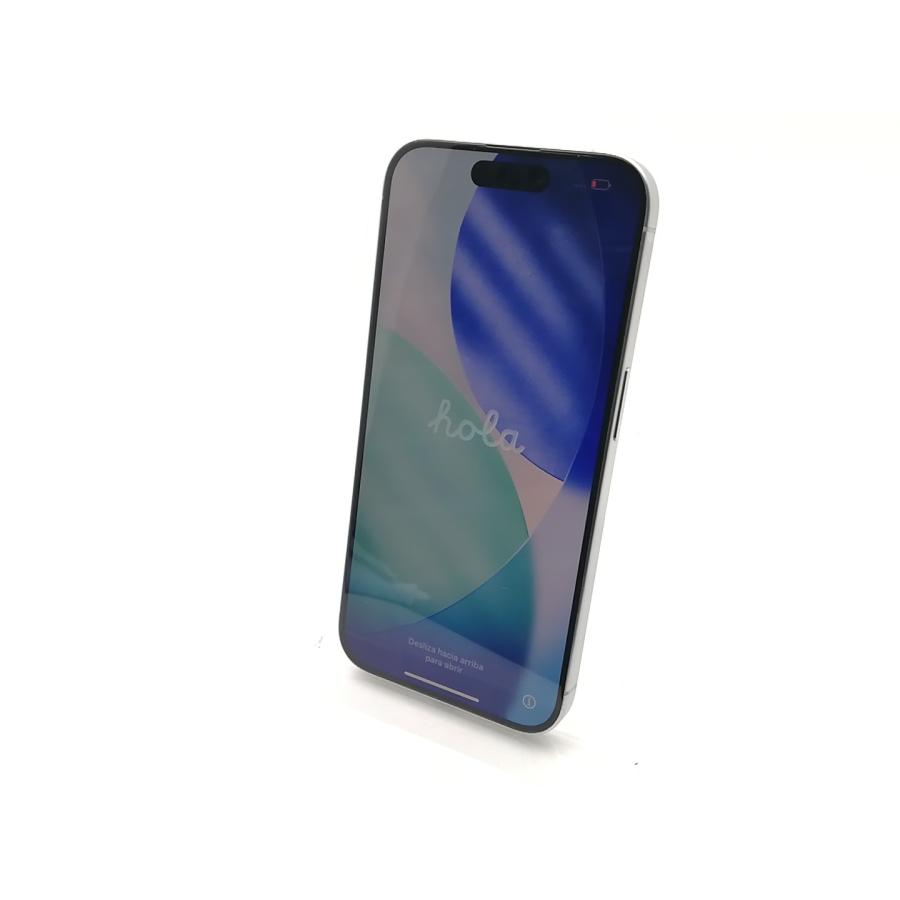 【中古】Apple 国内版 【SIMフリー】 iPhone 15 Pro 256GB ホワイトチタニウム MTUD3J/A【千葉】保証期間１ヶ月【ランクB】の画像