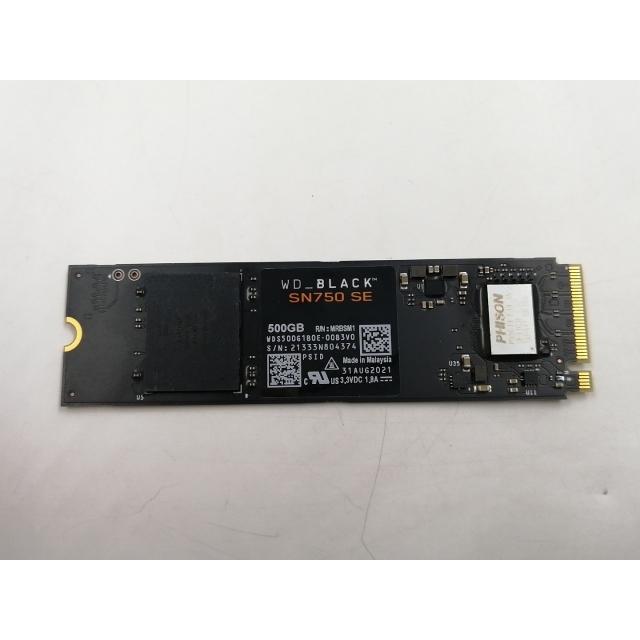 中古】W.D. BLACK SN750 SE NVMe SSD(WDS500G1B0E-00B3V0) 500GB/M