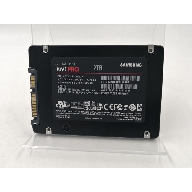 中古】SAMSUNG 860 PRO MZ-76P2T0 2TB/SSD/6GbpsSATA【千葉】保証期間