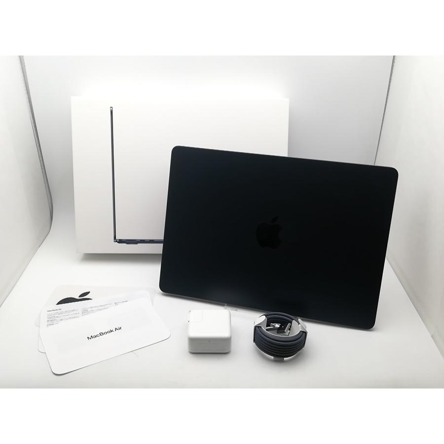 【中古】Apple MacBook Air 13インチ CTO (M3,2024) ミッドナイト M3(CPU:8C/GPU:10C)/16G/256G【千葉】保証期間１ヶ月【ランクA】の画像