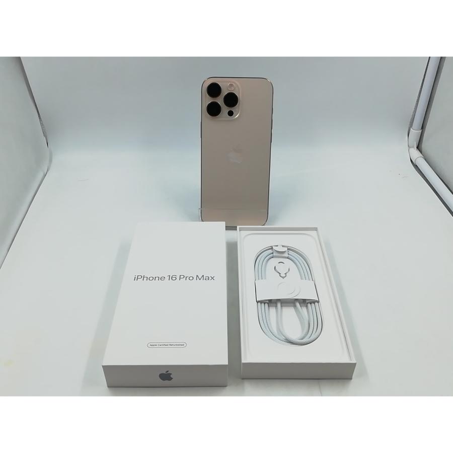 【中古】Apple 国内版 【SIMフリー】 iPhone 16 Pro Max 256GB デザートチタニウム MYWJ3J/A【秋葉4号】保証期間１ヶ月【ランクA】の画像