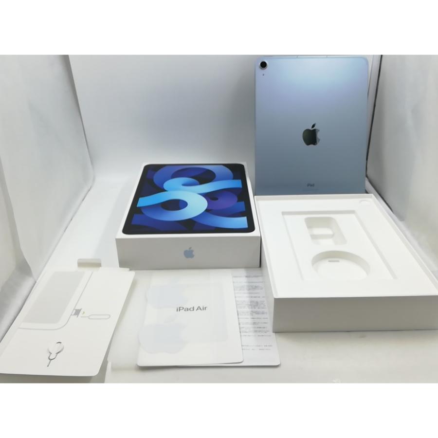 【中古】Apple au 【SIMロック解除済み】 iPad Air（第4世代/2020） 64GB スカイブルー MYH02J/A【千葉】保証期間１ヶ月【ランクC】の画像