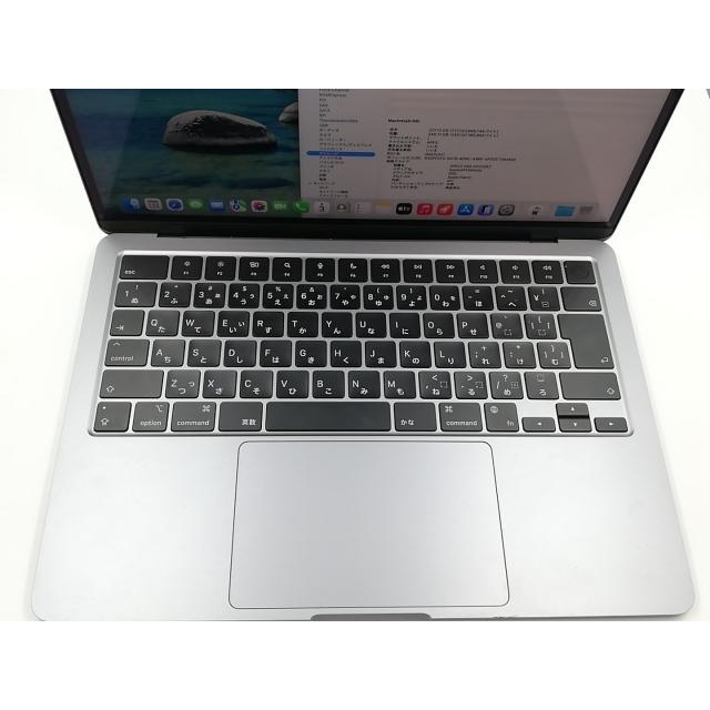 【中古】Apple MacBook Air 13インチ  M3(CPU:8C/GPU:8C) 8GB/256GB スペースグレイ MRXN3J/A (13インチ, M3, 2024)【千葉】保証期間１ヶ月【ランクA】の画像