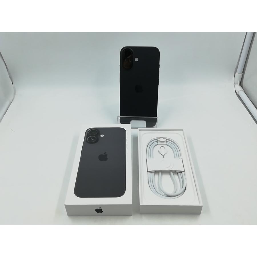 【未使用】Apple 国内版 【SIMフリー】 iPhone 16 128GB ブラック MYDQ3J/A【千葉】保証期間３ヶ月の画像