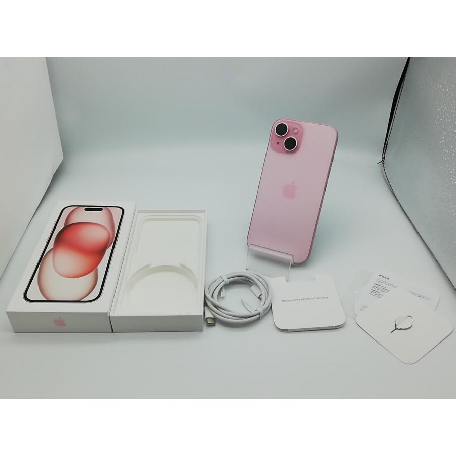 【中古】Apple 国内版 【SIMフリー】 iPhone 15 256GB ピンク MTMP3J/A【秋葉本店】保証期間１ヶ月【ランクA】の画像