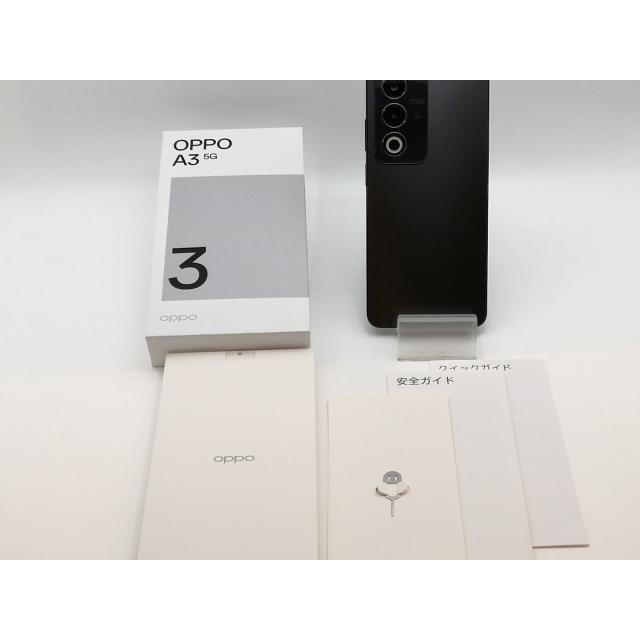 中古】Oppo 国内版 【SIMフリー】 OPPO A3 5G 4GB 128GB ブラック