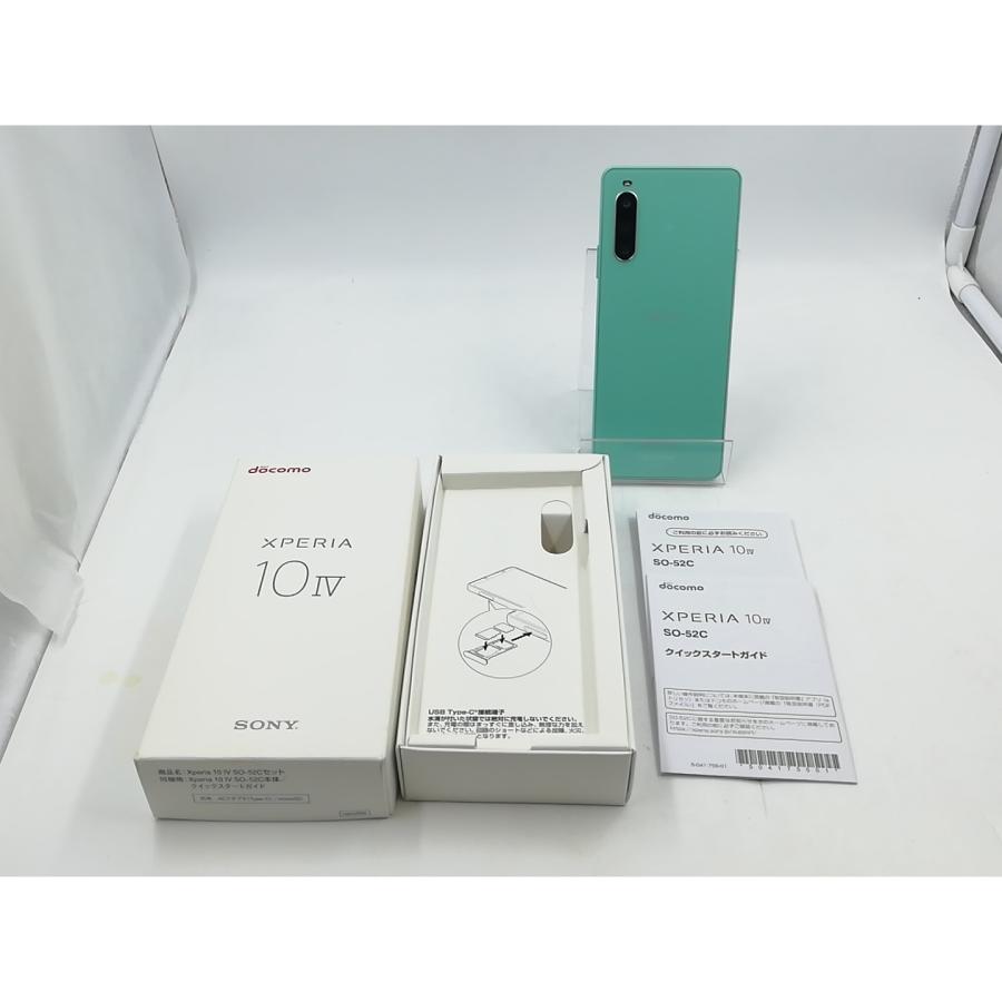 中古】SONY docomo 【SIMフリー】 Xperia 10 IV ミント 6GB 128GB SO
