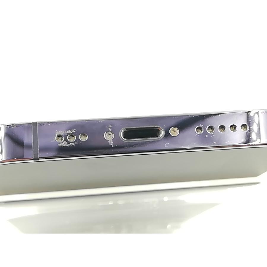 【中古】Apple 国内版 【SIMフリー】 iPhone 14 Pro 256GB ディープパープル MQ1E3J/A【千葉】保証期間１ヶ月【ランクC】の画像