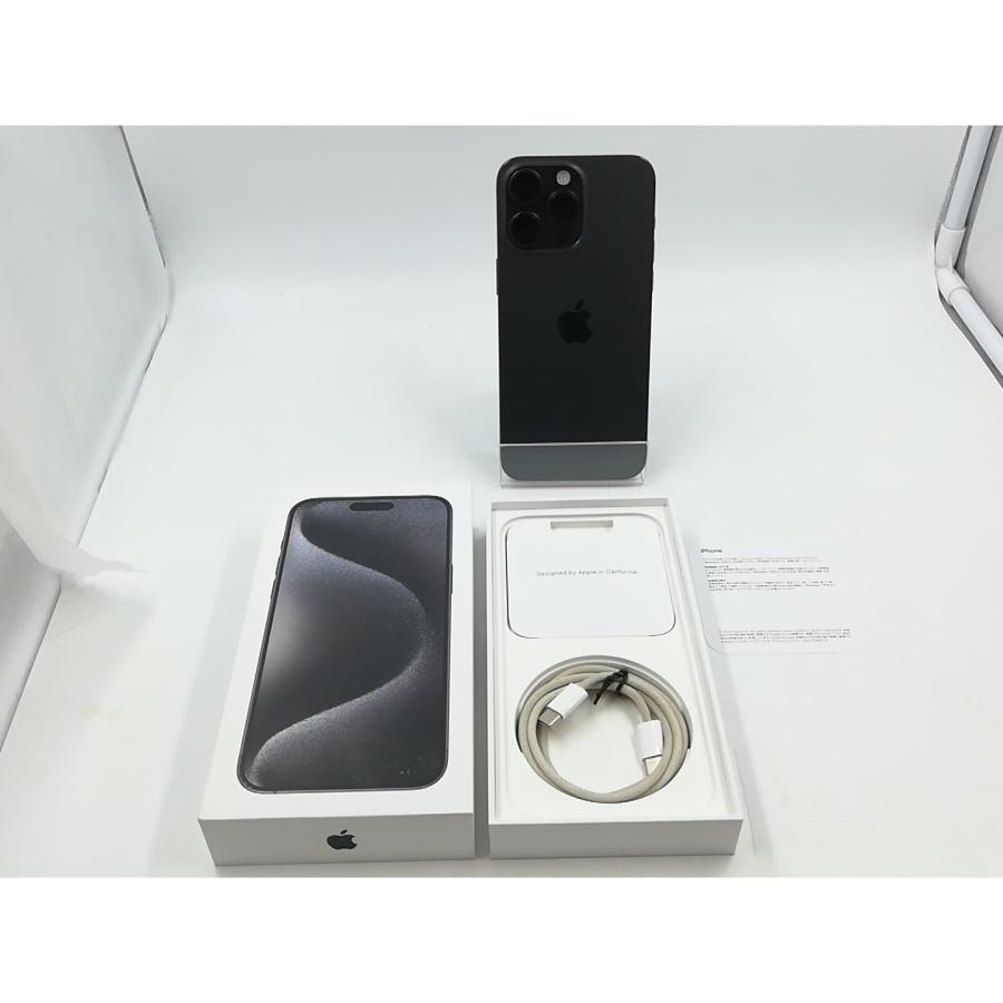 【中古】Apple SoftBank 【SIMフリー】 iPhone 15 Pro Max 1TB ブラックチタニウム MU6Y3J/A【柏】保証期間１ヶ月【ランクC】の画像