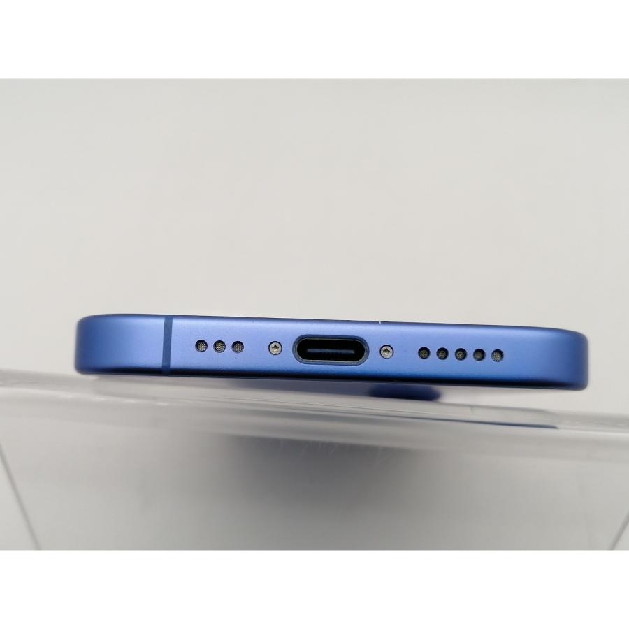 【中古】Apple SoftBank 【SIMフリー】 iPhone 16 128GB ウルトラマリン MYDU3J/A【千葉】保証期間１ヶ月【ランクA】の画像