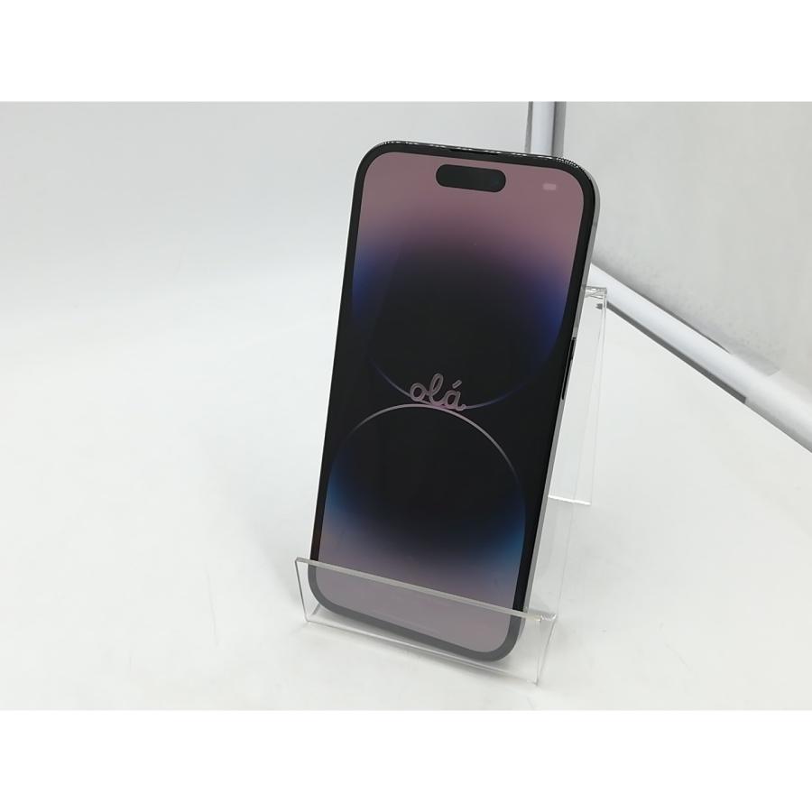 【中古】【赤ロム保証あり】Apple au 【SIMフリー】 iPhone 14 Pro 256GB スペースブラック MQ0Q3J/A【千葉】保証期間１ヶ月【ランクA】の画像