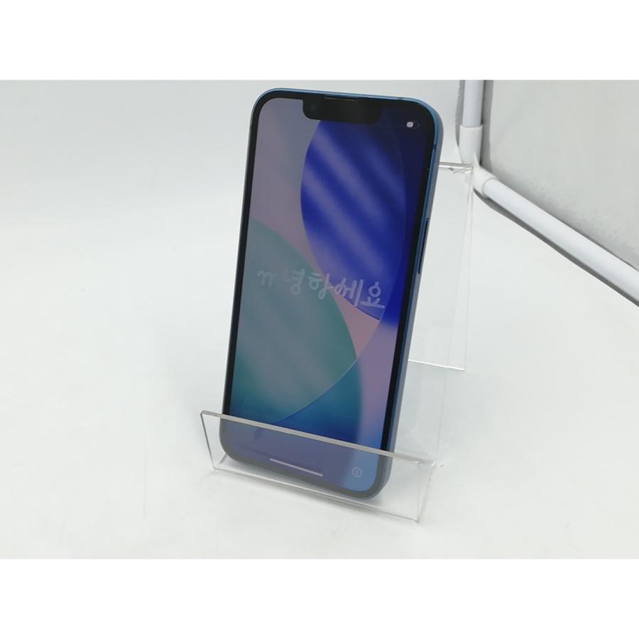【中古】Apple 国内版 【SIMフリー】 iPhone 13 mini 256GB ブルー MLJN3J/A【千葉】保証期間１ヶ月【ランクC】の画像