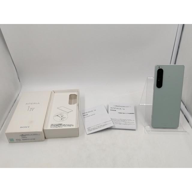 中古】SONY au 【SIMフリー】 Xperia 1 IV アイスホワイト 12GB 256GB