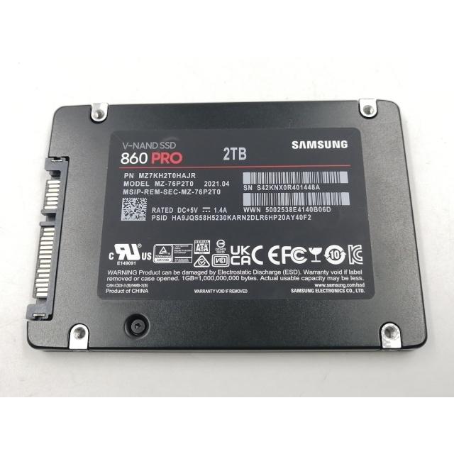 中古】SAMSUNG 860 PRO MZ-76P2T0 2TB/6GbpsSATA【千葉】保証期間1