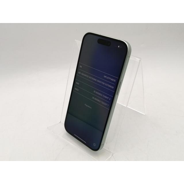 【中古】Apple 国内版 【SIMフリー】 iPhone 15 128GB グリーン MTMM3J/A【千葉】保証期間１ヶ月【ランクB】の画像
