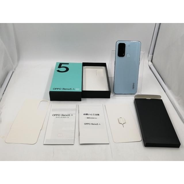 中古】Oppo ymobile 【SIMフリー】 OPPO Reno5 A アイスブルー 6GB