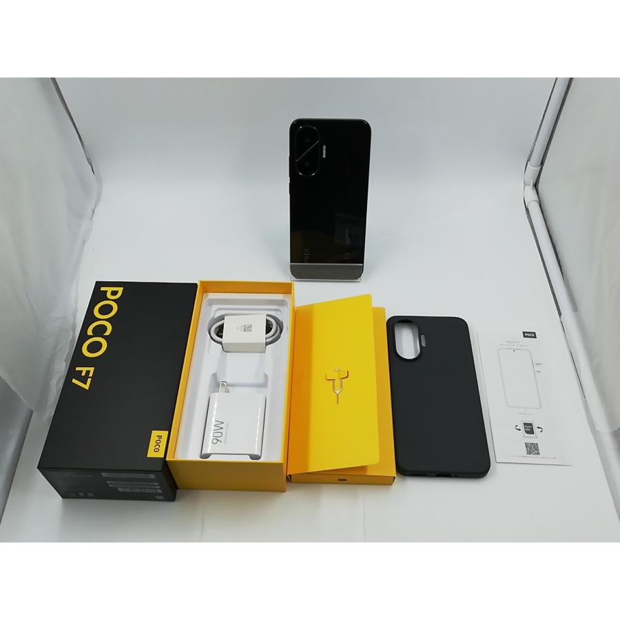 中古】Xiaomi 【SIMフリー】 Poco F7 ブラック 12GB 256GB 25053PC47G