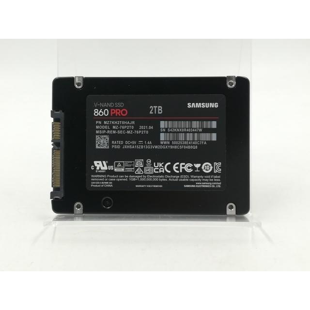 中古】SAMSUNG 860 PRO MZ-76P2T0/IT 2TB/SSD/6GbpsSATA【千葉】保証