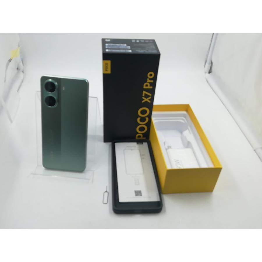 中古】Xiaomi 【SIMフリー】 Poco X7 Pro グリーン 8GB 256GB【千葉