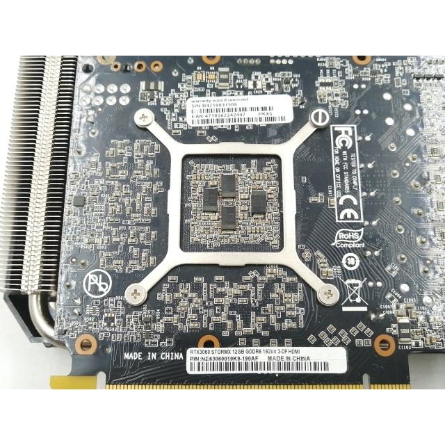 中古】Palit GeForce RTX 3060 StormX 12GB(NE63060019K9-190AF) LHR