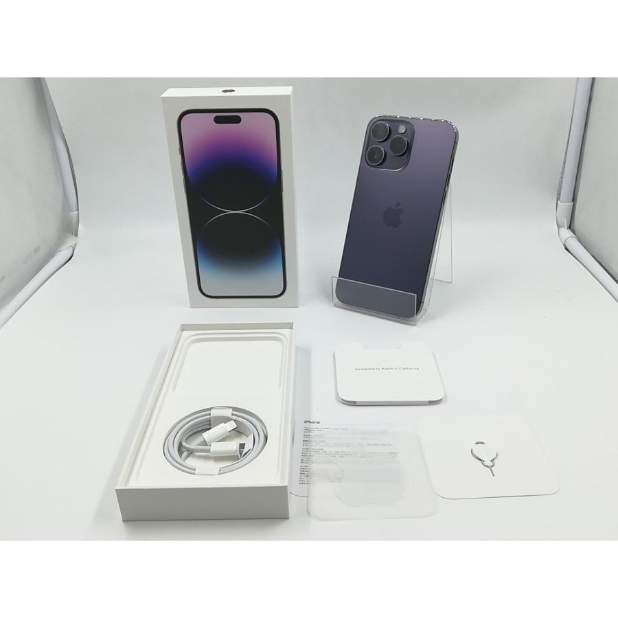 中古】Apple au 【SIMフリー】 iPhone 14 Pro Max 1TB ディープ