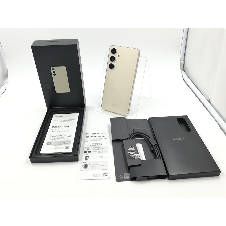 中古】SAMSUNG docomo 【SIMフリー】 Galaxy S24 アンバーイエロー 8GB