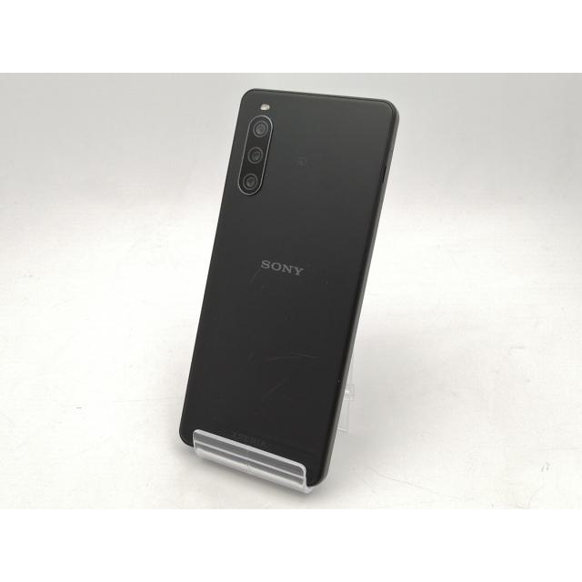 中古】SONY au 【SIMフリー】 Xperia 10 IV ブラック 6GB 128GB SOG07  