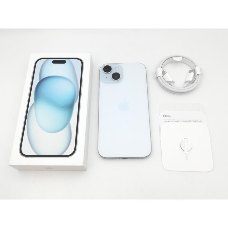 中古】Apple 国内版 【SIMフリー】 iPhone 15 256GB ブルー MTMR3J/A