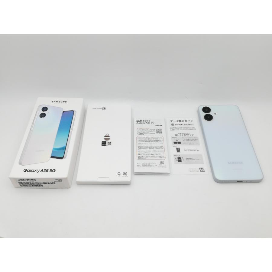 中古】SAMSUNG au 【SIMフリー】 Galaxy A25 5G ライトブルー 4GB 64GB