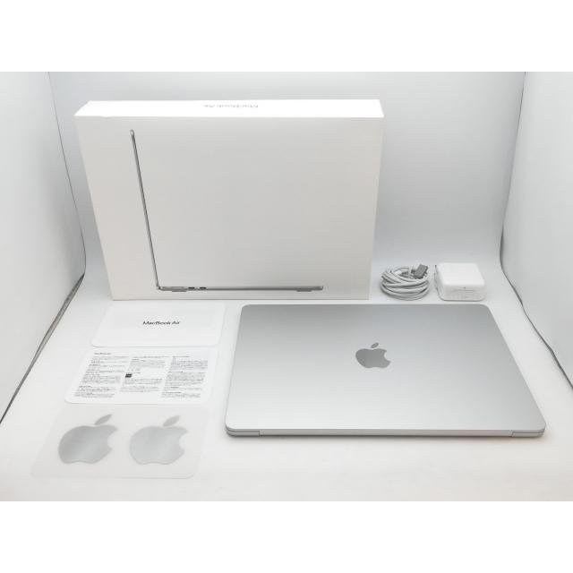 【中古】Apple MacBook Air 13インチ CTO (M3,2024) シルバー M3(CPU:8C/GPU:10C)/16G/256G【中野】保証期間１ヶ月【ランクA】の画像