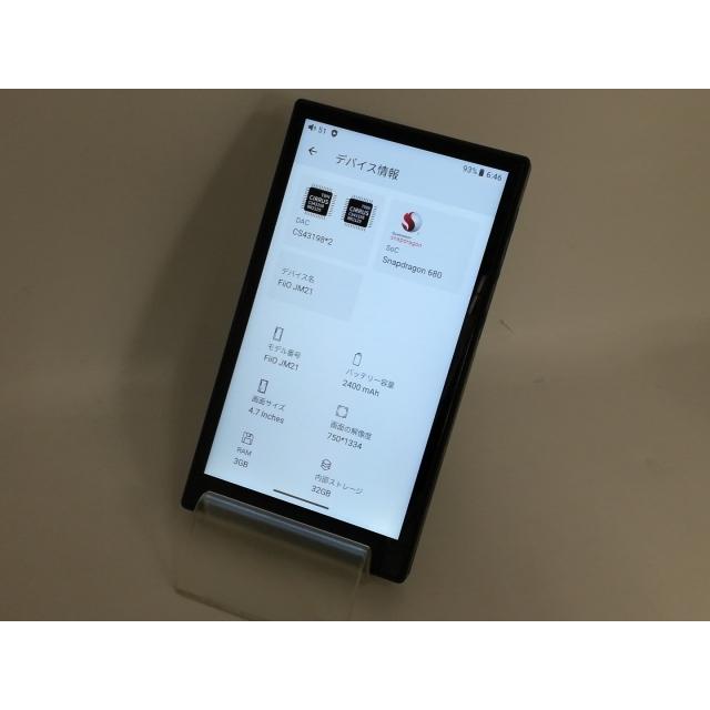 FIIO JM21 ブラック　中古品 中古】FiiO JM21 FIO-JM21-B [32GB Black]【中野】保証期間1ヶ月