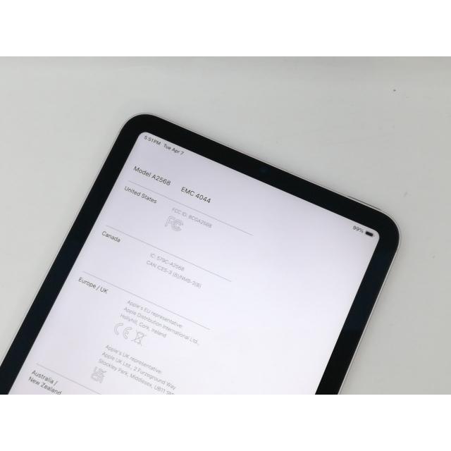 中古】Apple 国内版 【SIMフリー】 iPad mini（第6世代/2021） 64GB 