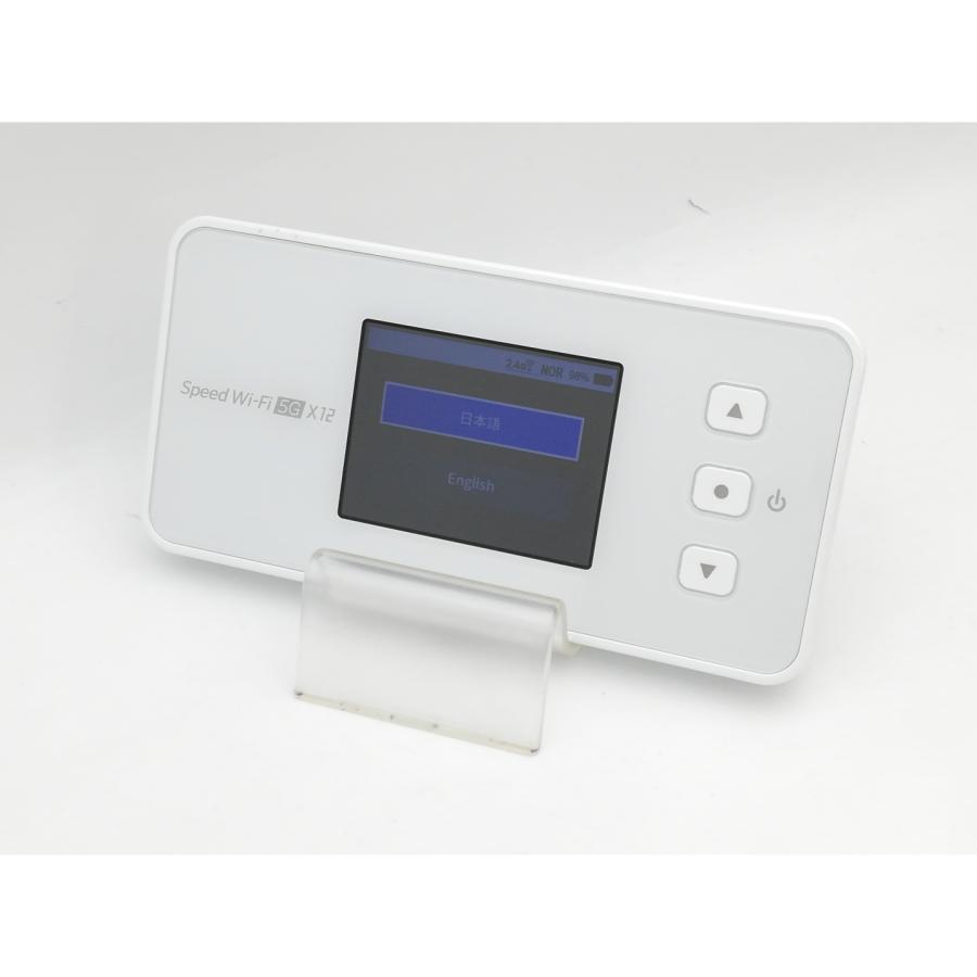 【未使用近い】Speed Wi-Fi 5G X12  ルーター (NAR03) 中古】NEC UQmobile 【SIMフリー】 Speed Wi-Fi 5G X12 NAR03 アイス