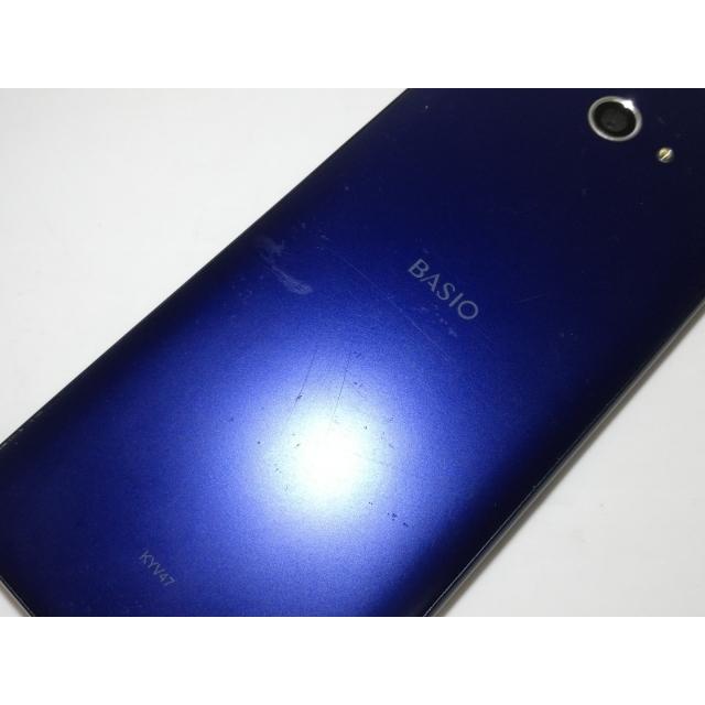 中古】KYOCERA au 【SIMロック解除済み】 BASIO4 ロイヤルブルー 3GB