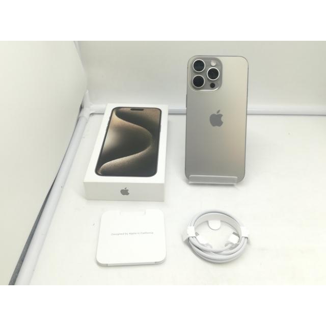 【中古】Apple SoftBank 【SIMフリー】 iPhone 15 Pro Max 256GB ナチュラルチタニウム MU6R3J/A【札幌】保証期間１ヶ月【ランクA】の画像