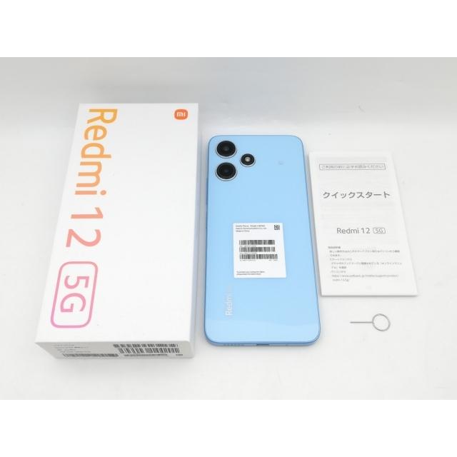 中古】Xiaomi SoftBank 【SIMフリー】 Redmi 12 5G 4GB 128GB スカイ