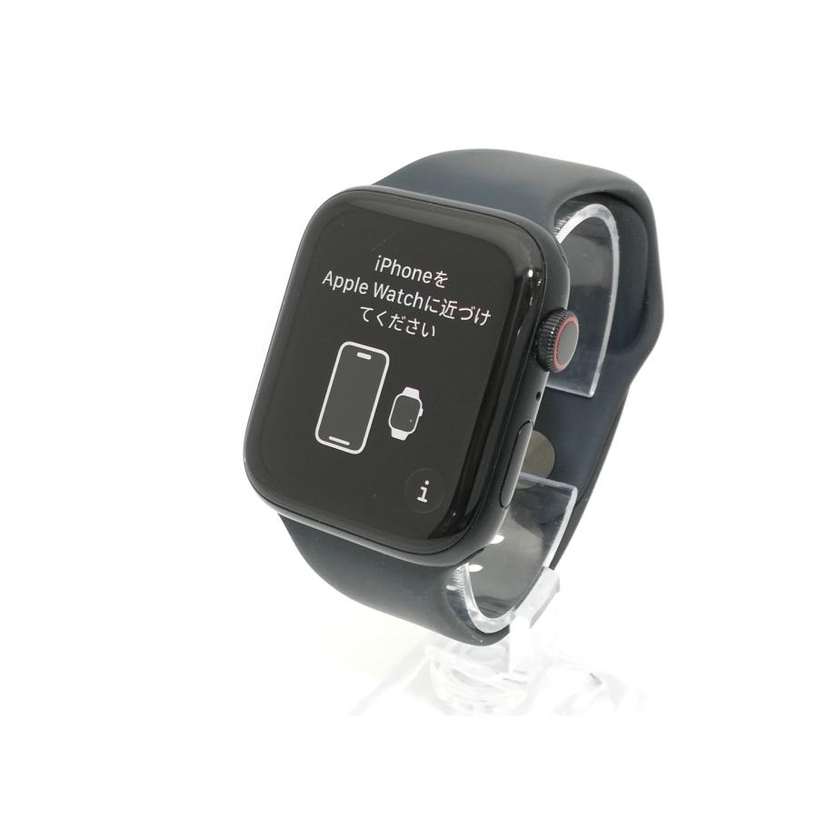 【7日で掲載終了】Apple Watch SE2 GPSモデル 44mm ブラックスポーツバンド  保護ケース 箱、ケーブル付 新古品 中古】Apple Apple Watch SE2 44mm Cellular ミッドナイトアルミニウム