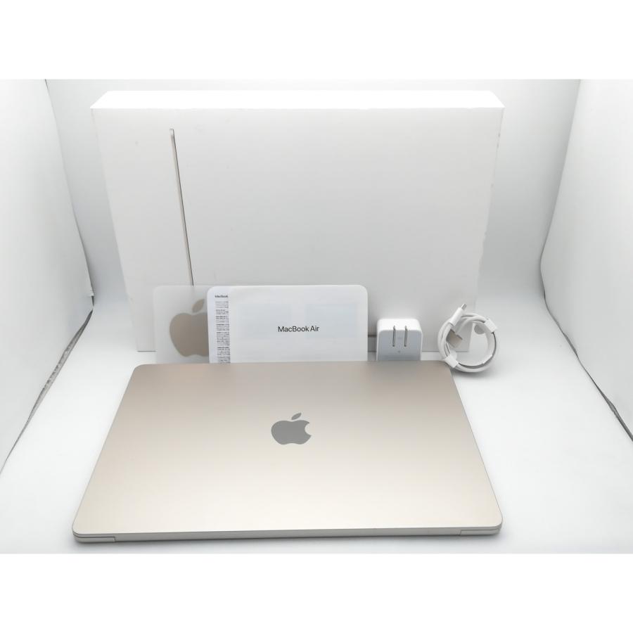 M2 MacBook Air 8GB 2023 15インチ　スターライト　美品 中古】Apple MacBook Air 15インチ CTO (M2,2023) スターライト M2(CPU