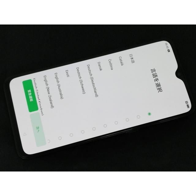 中古】Oppo 楽天モバイル 【SIMフリー】 Reno A 6GB 128GB ブラック